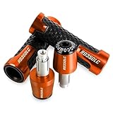 Modische Farben: Eine Vielzahl modischer Farben steht Ihnen zur Auswahl. Lenkergriffe aus hochwertigen Materialien und stilvollen Farben können Ihrem Motorrad einen individuellen Look verleihen. Verleihen Sie Ihrem Motorrad einen neuen, coolen Look.