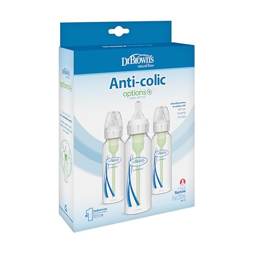 Dr. Brown's Standard Neck Feeding Bottle Options with Level 1 Teat, White, 250 ml, 3 Pack - Image 4