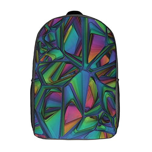 Mochila de moda para estudiantes Fractal ideal para el instituto clase y actividades de tarde