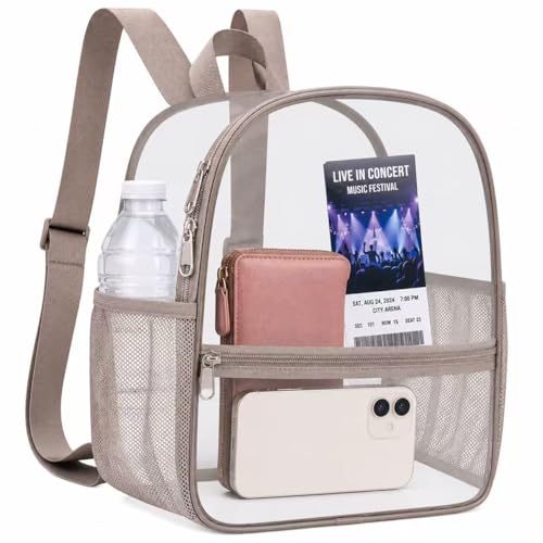 Image of Oraben Clear Backpack for Stadium Events Clear Bag Small Stadium Backpack Waterproof 12x6x12 for Women Men Adult Concert Sports