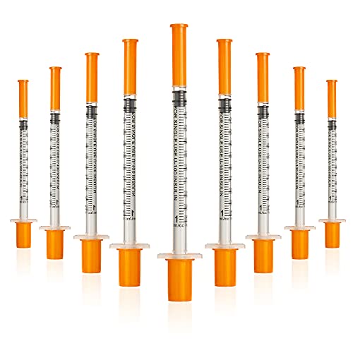 1ml with 30Ga 13mm 0.5inch Disposable Plastic Measuring Cylinder (20PACK)