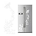 VINFUTUR Pegatinas Pared Decorativas Adhesivo, 2 Juego Pegatinas Pared Flores y Mariposa Blanco Vinilos Pared Decorativas Wall Stickers para Dormitorio Hogar Oficina Nevera