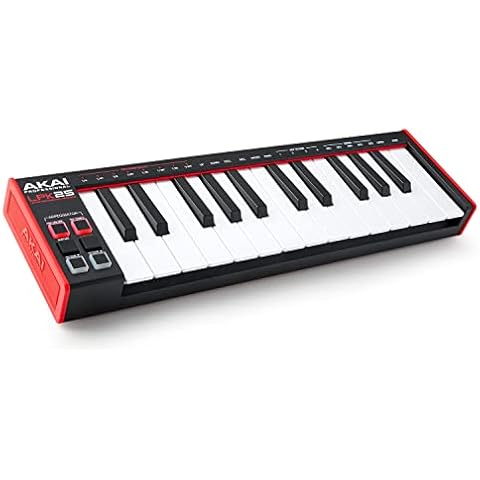 AKAI Professional LPK25 - USB MIDI Keyboard Controller with 25 Responsive Synth Keys for Mac and PC, Arpeggiator and Music Production Software Cover
