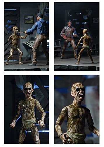 Neca Bloody Ash Vs Demon Spawn Action Figure (3 Pack), 7" #TOP5