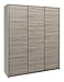 Produktbild Drehtürenschrank / Kleiderschrank Selun 18, Farbe: Eiche Trüffel - 197 x 166 x 53 cm (H x B x T)