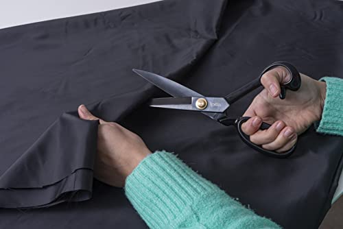 IPEA Futterstoff Stoff Schwarz - 200 cm x 150 cm - Made in Italy - Meterware zum Nähen, Kleidung, Futter, Jacken, Hosen, Röcke, Möbel, Kissen - Polyester Stoff zum Futter