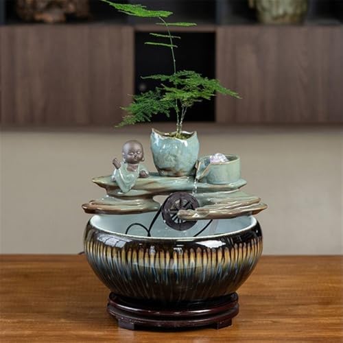Fuente de cerámica de interior para mesa y decoración del hogar 6