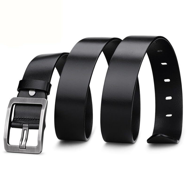 Men's Leather Buckle Belt Cowhide Belt Men's Business And Leisure Belt3