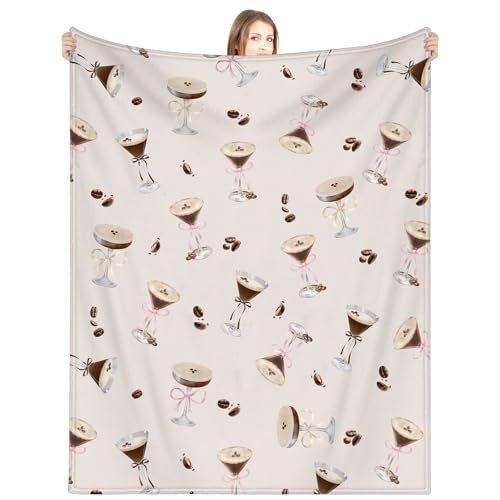 KVOGOT Espresso Martini Birthday Blanket, 50"x60" Inches A Tini Bit
