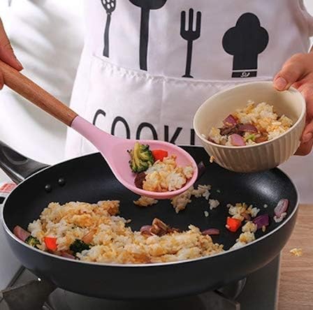 18 Pieces Home Kitchenware Gadgets Nonstick Silicone Cooking Set Kitchen Utensils With Plastic Holder (Purple)
