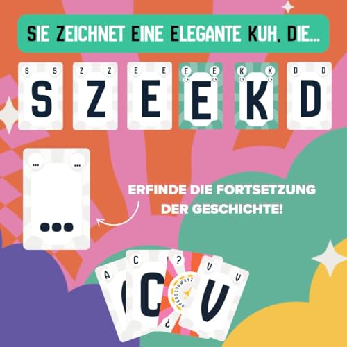 CRACK STORY – Ein unterhaltsames Spiel für Jede Gelegenheit I ob mit Freunden, der Familie oder bei Einer spontanen Runde I Kartenspiel I 2-8 Spieler I Brettspiele ab 10 Jahre I 30+ Minuten I Deutsch – Bild 6