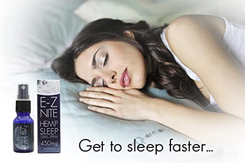 E-Z Nite Hemp Sleep Spray With Melatonin L-Theanine Valerian Root Magnesium | Fast Acting Non-Habit Forming Non-Gmo, Gluten Free, Natural Sleep Aid #TOP6