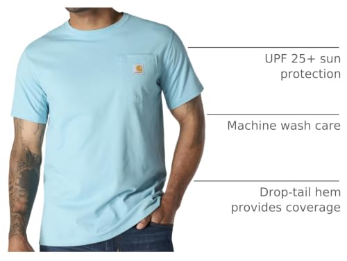 Image of Carhartt Men's Force Relaxed Fit Midweight Short-Sleeve Pocket T-Shirt