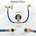 BFXM R134A Refrigerant Charge Hose, AC Recharge Hose with Gauge AC Refrigerant Charge Hose Kit with 1/2” Can Tap Dispensing Valve and R134A Quick Coupler for Car AC Air Conditioning Refrigerant