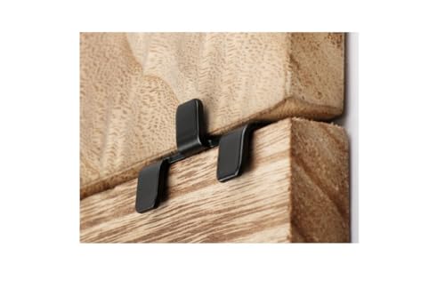 Image of 6 Pieces of Stainless Steel Tile Hanging Code Heavy Duty Wall Bracket, Photo Frame Wall Tile Hanger Holder, Display Stand Steel Hook Buckle (Upper and Lower Dual-use)