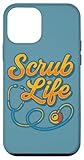 Installation facile Scrub Life Nurses Art Nurse, Design, Soins Infirmiers Coque pour iPhone 12 Mini