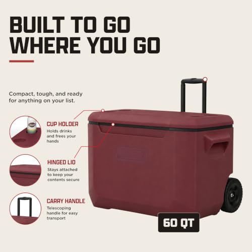 Image of Coleman Chiller 9 /16 /30 /48 /60qt Cooler with Ice Retention, Leak Resistant, Great for Camping, Concerts, Sports, and More