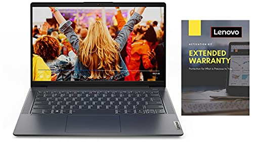 Image of Lenovo IdeaPad5 AMD Ryzen7 35.56 cm (14 inch) FHD IPS Thin&Light(8GB /512GB SSD /Win /MSO /RadeonGraphics /Fingerprint Read /Graphite Grey /Aluminium Surface /1.39Kg)82LM009AIN+Lenovo 2Year Extra Warranty with Onsite Service