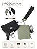 Telena Mini Wristlet Geldbörsen Damen kleine Portemonnaie mit Reißverschluss Münztasche Canvas Wallet für Sport #2