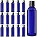 Belle Vous Plastikflaschen zum Befüllen Blau (16 Stück) – 240ml Liquid Flaschen mit Disc-Top-Flip-Cap Klappdeckel zum Herausdrücken – Leere Reiseflaschen zum Befüllen für Kosmetik, Shampoo, Duschgel