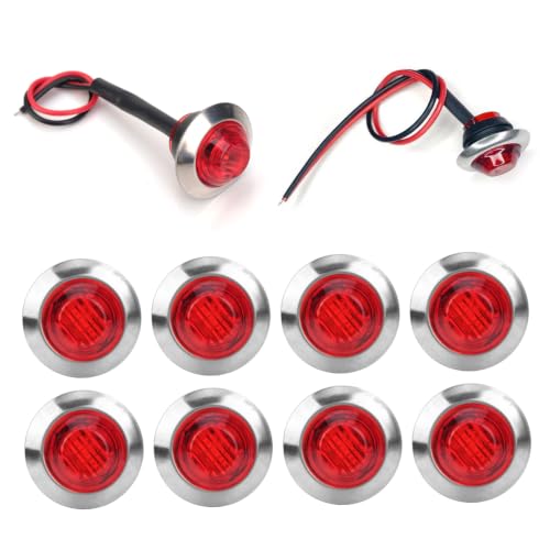 Luces de posición LED 3/4 piloto indicador de freno y marcha atrás rojo 10 uds