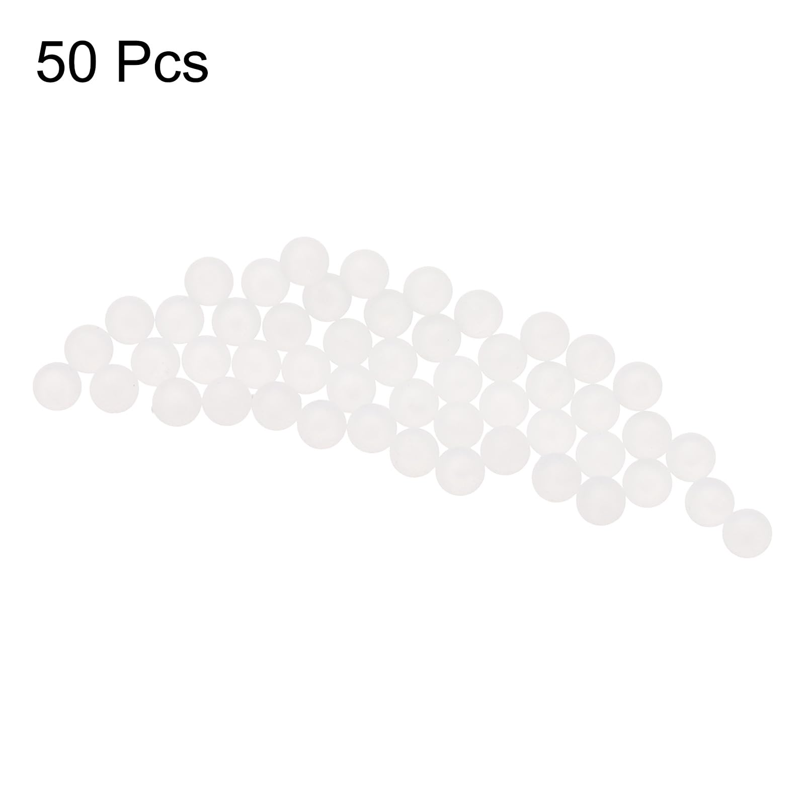 QUARKZMAN 50pz PP Plastica Cuscinetti Sferici 1/8" 3,175mm Solido Plastica Sfere G1 Precisione Mini Sfere