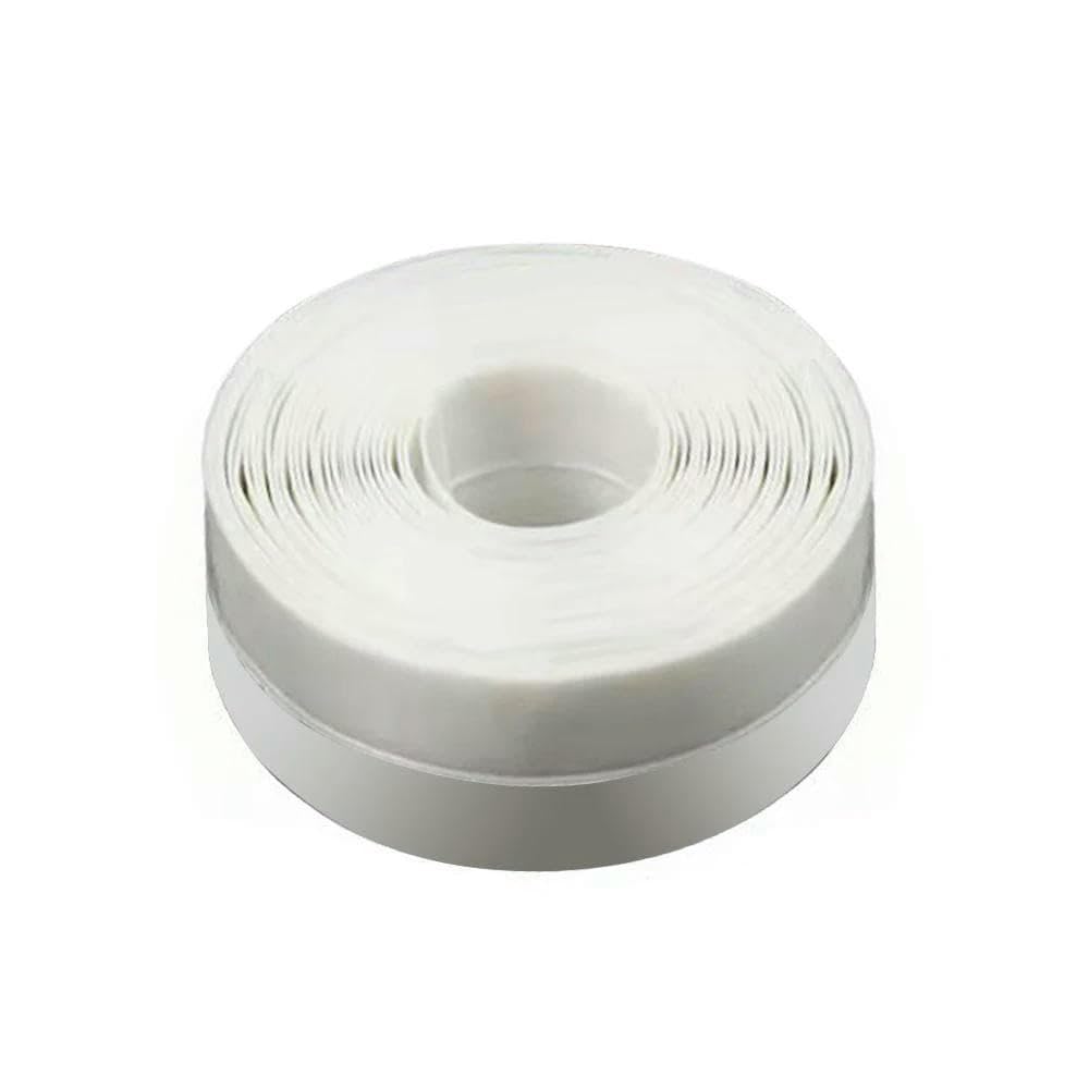 Joint d'étanchéité en silicone pour porte et fenêtre, 25 mm x 3,0 m, blanc, anti-poussière et bruit