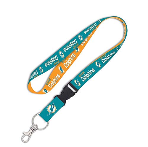 Lanière Miami Dolphins détachable collier tour de cou porte-badge NFL