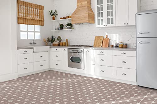PVC suelo azulejos Decormat autoadhesivos acabado mate diseño geométrico estrellas 3