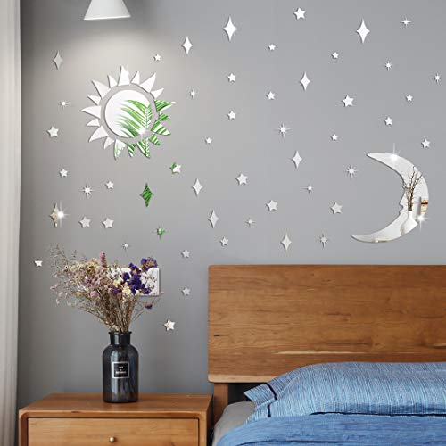 Vinilo Decorativo Acrílico Luna y Estrellas 3D Removible miniatura 7