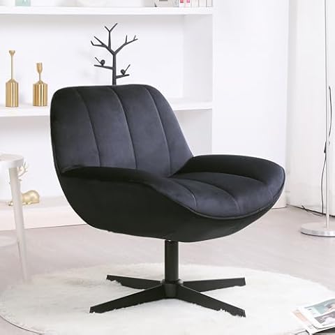 ALEAVIC 360-Degree Swivel Velvet Accent Chair Cover