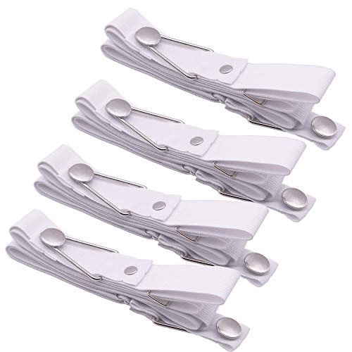 Preisvergleich Produktbild Homean 4pcs Bettlakenhalter Verstellbare Bettlakenspanner Matratzenspanner Gummiband Mit Knopf Elastische Betttuchspanner Bügeltischspanner Bettlakenspanner für die Ecken von Bett, Sofa, Tischdecken