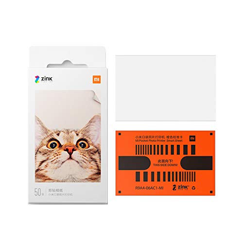 Mijia Lot de 50 feuilles de papier d'impression pour imprimante de poche Xiaomi 3 x 50 mm