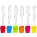 Bekith Silicone Basting Pastry & Bbq Brushes (Set of 4, Colorful), Heat Resistant Kitchen Utensils - Dishwasher Safe- Soft and Flexible- Essential Cooking Gadget, Bakeware Tool and Culinary Equipment