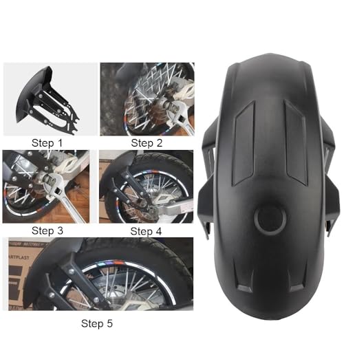 Garde-boue moto arrière avec support universel pour roue de moto - 3