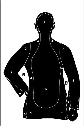 B-21 Qualification Paper Target 25 Yard Silhouette 23 x 35 Inch(Color Chioce: Black/Green/Orange)