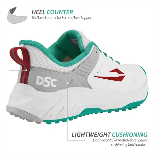 Image of DSC Endgame Cricket Shoes with Durable Rubber Studs; Professional Cricket Footwear for Batting, Bowling, and Fielding