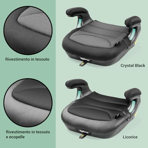 Peg Perego Viaggio Shuttle Seggiolino Auto, Rialzo Auto con ISOFIX per Bambini da 125 a 150 cm (6-12 anni), 22-36 kg, Crystal Black - 3