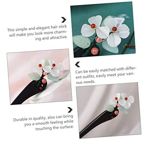 Épingle à cheveux rétro motif floral accessoire de coiffure chinois anti-glisse - 2