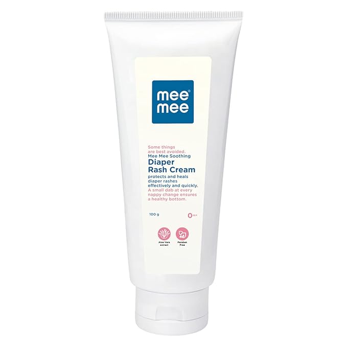 Mee Mee Baby Nappy Cream | Natural Diaper Rash Cream | Treats and Prevents Diaper Rash | Goodness of aloevera (with Soothing Relief- 100 g (Single Pack) at Rs. 146