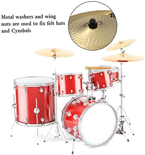 PULABO Drum-Kit-Zubehör-Kit, inkl. Beckenfilz, Beckendeckel mit Sockel, Flügelmutter und Beckenunterlegscheibe 21 StückNützlich und praktisch - Image 8