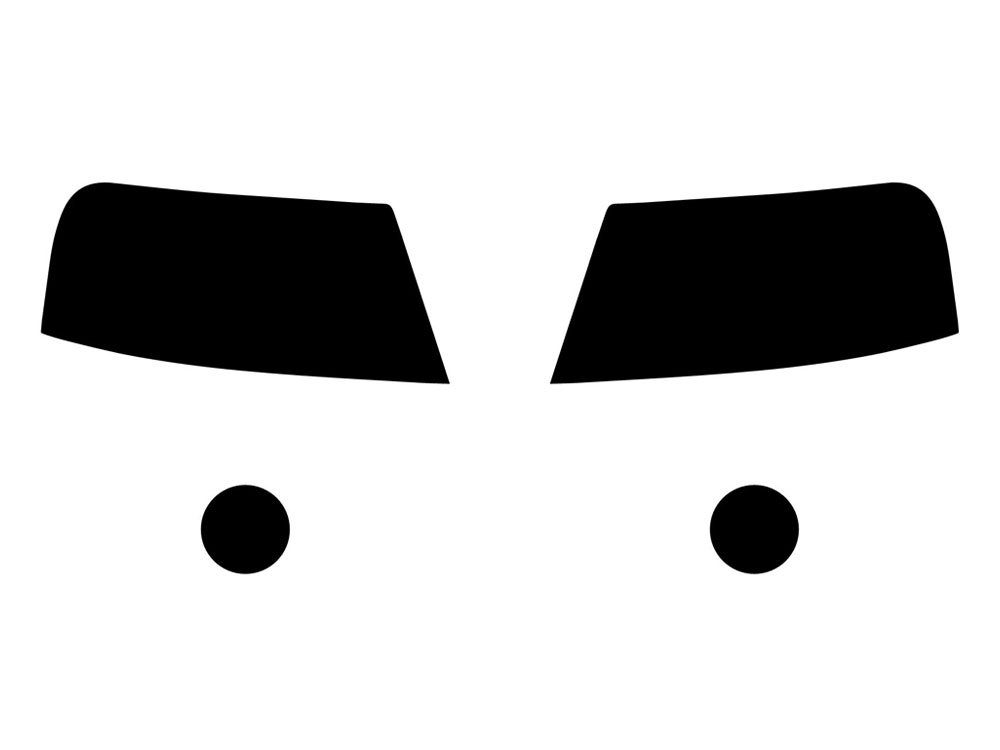 Rvinyl Headlight Tint Covers Compatible with Ford F-150 2006-2008 - Smoke