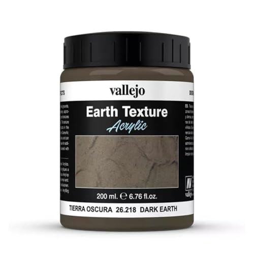 Vallejo Dark Earth Gel, 200ml, Dark Earth, 6.76 Fl Oz (Pack of 1)