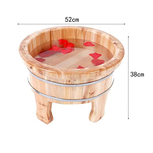 Bañera de pies de madera maciza 38X52 cm miniatura 2