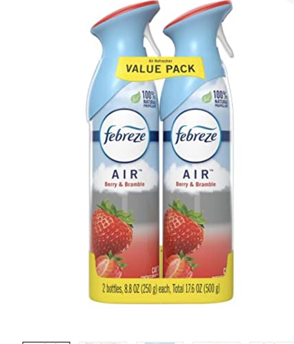 Image of Febreze Air Odor-Eliminating Air Freshener, Berry & Bramble, 2 Ct, 8.8 Fl Oz Each (17.8 Fl oz Total)