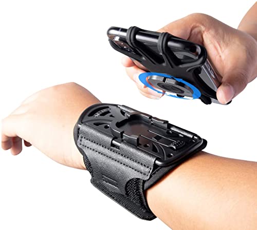 HLOMOM Bracelet de téléphone portable pour iPhone XR/11/X/8 Plus/8/7/6 Plus/iPod Touch, tous les téléphones de 10.2 à 16.5 cm, rotatif à 360° avec porte-clés Cover