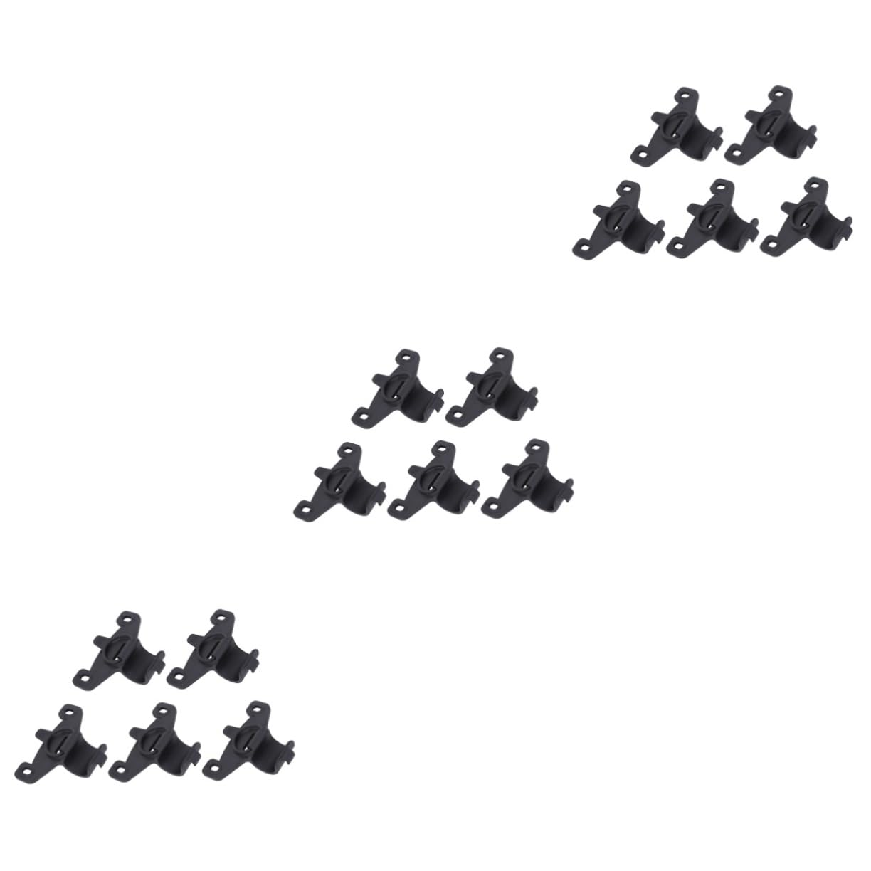 Toddmomy 3sets Bike Pump Holder Fixing Clip Bicycle Frame Clip Pump Retaining Bracket Universal Bike Inflator Rack Cycling Accessory 5pcs*3