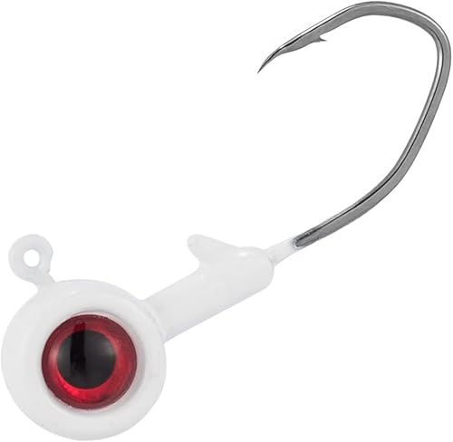 Dr.Fish Crappie Jig 3D Ojos Pesca Jig Cabeza de Agua Dulce Crappie Trucha Panfish Gancho Bass Pesca Señuelo 132oz 116oz 18oz