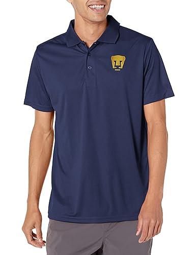 Icon Sports Officially Licensed Pumas UNAM Woven Patch Polo Shirts | Small