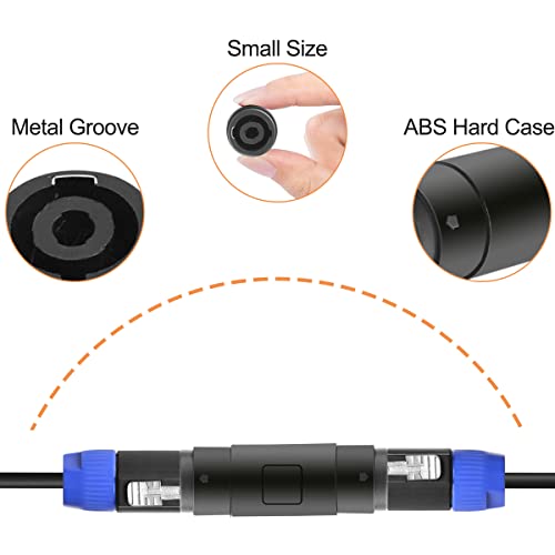 Adaptador hembra a hembra 4 pines Speakon x5 miniatura 7